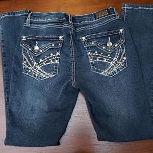 Earl Rhinestone Pocket Jeans